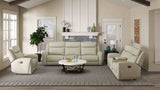 Jacobus Beige Manual Recliner Sofa from Furniture of America - Luna Furniture