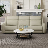 Jacobus Beige Manual Recliner Sofa from Furniture of America - Luna Furniture
