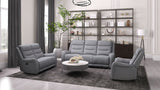 Matthias Gray Transitional Reclining Living Room Set from Furniture of America - Luna Furniture