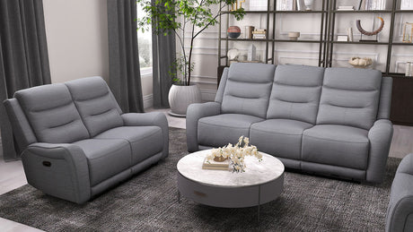 Matthias Gray Manual Sofa from Furniture of America - Luna Furniture