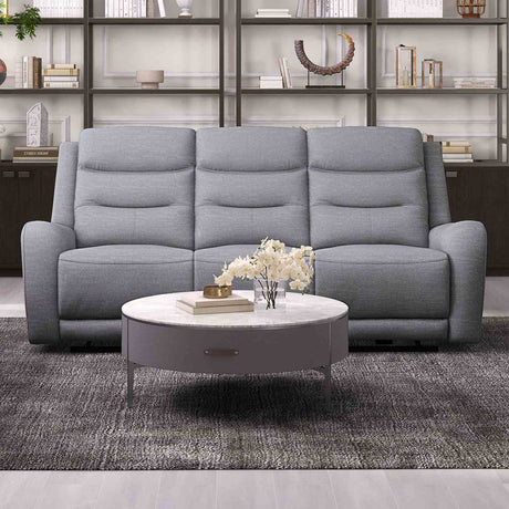 Matthias Gray Manual Sofa from Furniture of America - Luna Furniture