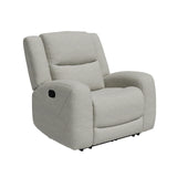 Giraldus Beige Manual Recliner from Furniture of America - Luna Furniture