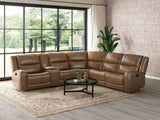 Leolinus Brown Motion Sectional from Furniture of America - Luna Furniture