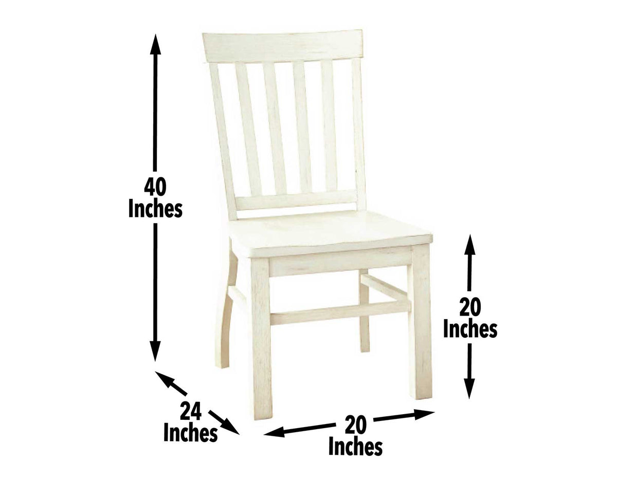 Cayla Side Chair, White from Steve Silver - Luna Furniture