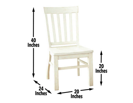 Cayla White Side Chair from Steve Silver - Luna Furniture