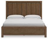 Cabalynn California King Panel Bed with Dresser and Nightstand in Light Brown from Ashley - Luna Furniture
