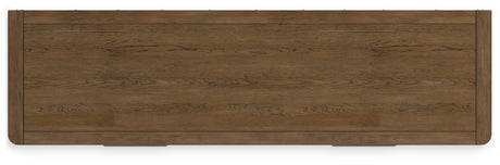 Cabalynn California King Upholstered Bed with Dresser, Chest and 2 Nightstands in Light Brown from Ashley - Luna Furniture