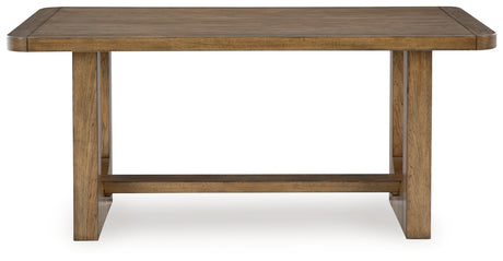 Cabalynn Light Brown/Oatmeal Counter Height Dining Table and 4 Barstools from Ashley Furniture - Luna Furniture