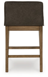 Cabalynn Light Brown Counter Height Barstool, Set of 2 from Ashley - Luna Furniture