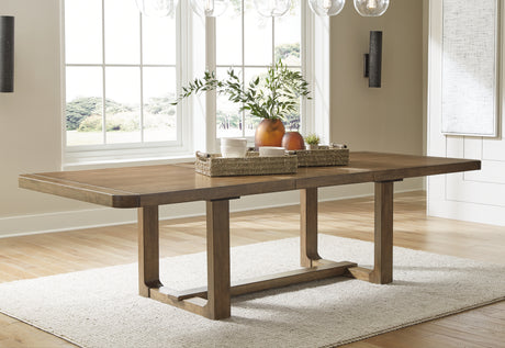 Cabalynn Light Brown Dining Extension Table from Ashley - Luna Furniture