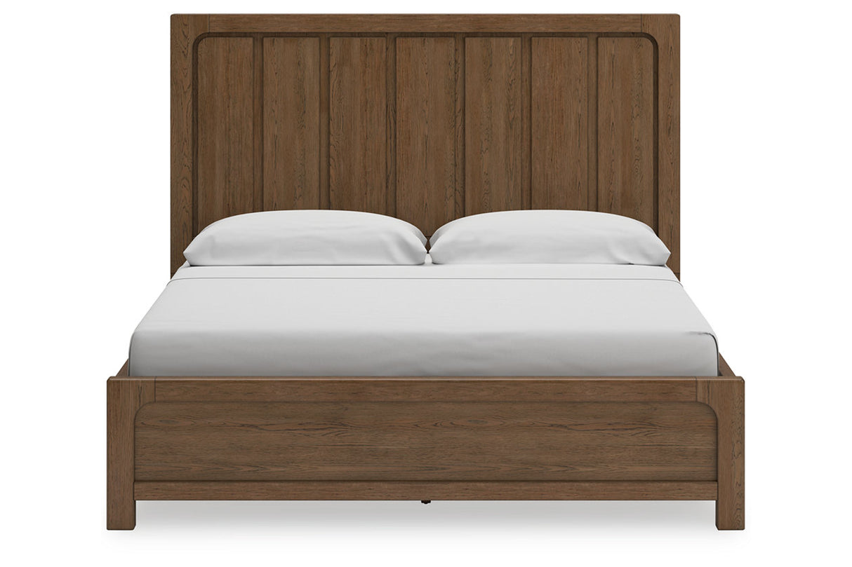 Cabalynn Light Brown King Storage Platform Bed from Ashley Furniture - Luna Furniture