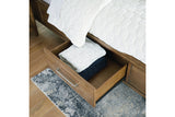 Cabalynn Light Brown King Storage Platform Bed from Ashley Furniture - Luna Furniture