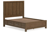 Cabalynn Light Brown Queen Storage Platform Bed from Ashley - Luna Furniture
