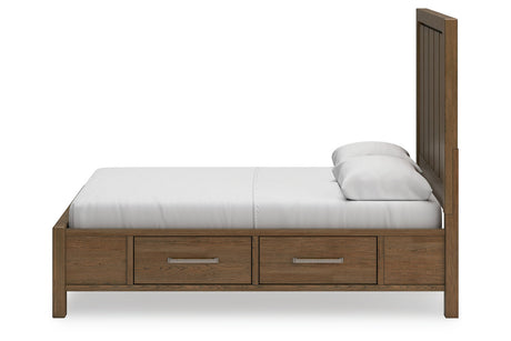 Cabalynn Light Brown Queen Storage Platform Bed from Ashley - Luna Furniture