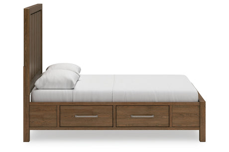 Cabalynn Light Brown Queen Storage Platform Bed from Ashley - Luna Furniture
