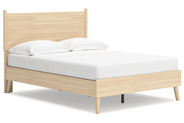Cabinella Tan Full Platform Bed