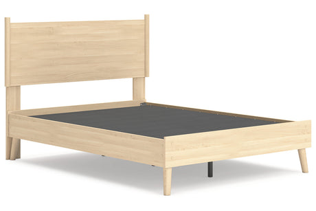 Cabinella Tan Full Platform Bed from Ashley - Luna Furniture