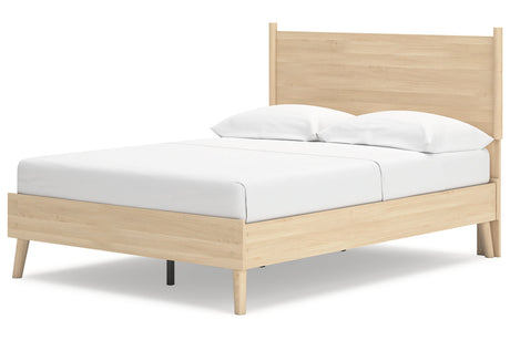 Cabinella Tan Full Platform Bed from Ashley - Luna Furniture