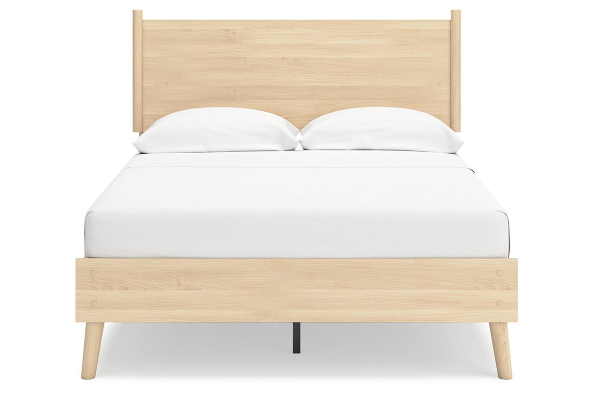 Cabinella Tan Full Platform Bed from Ashley - Luna Furniture