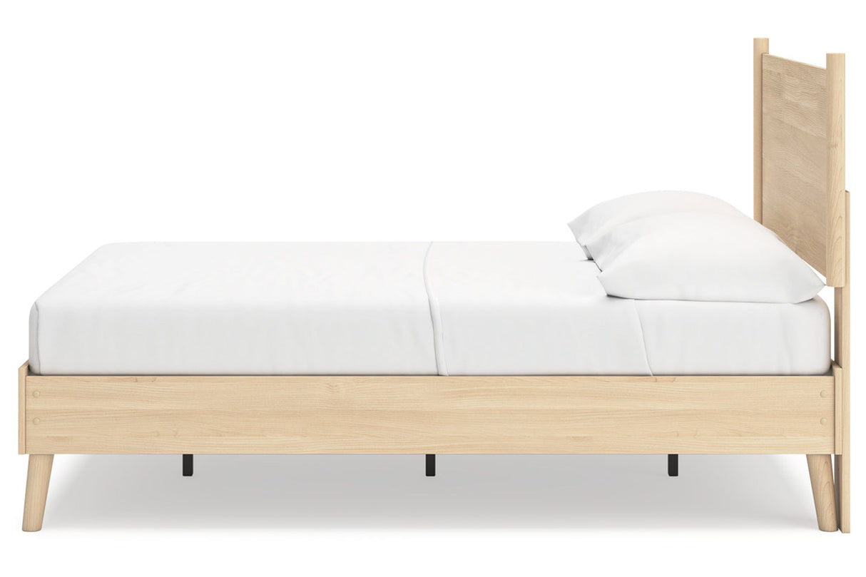 Cabinella Tan Full Platform Bed from Ashley - Luna Furniture