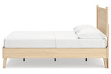 Cabinella Tan Full Platform Bed from Ashley - Luna Furniture