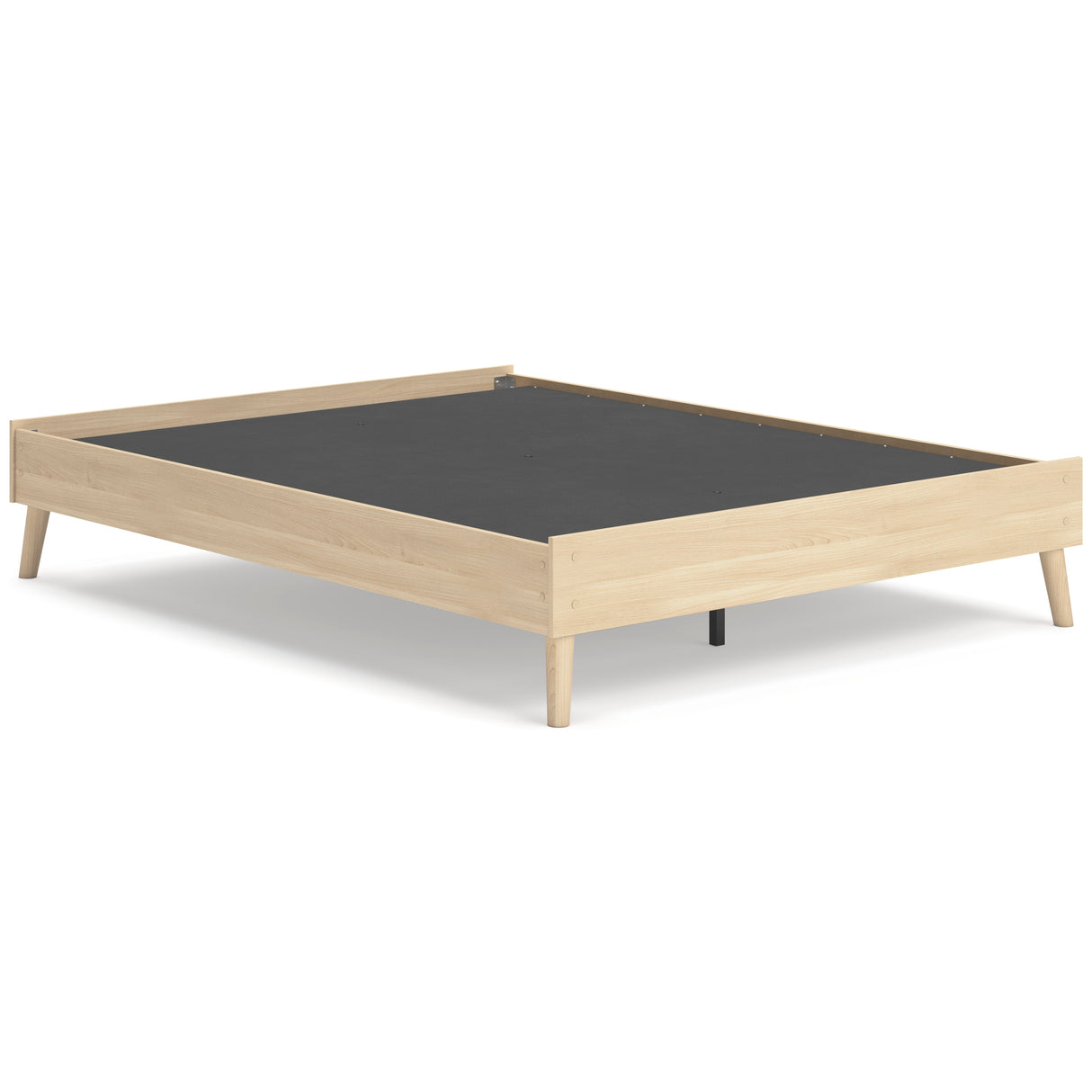 Cabinella Tan Queen Platform Base Bed from Ashley Furniture - Luna Furniture