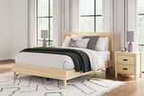Cabinella Tan Queen Platform Bed from Ashley - Luna Furniture