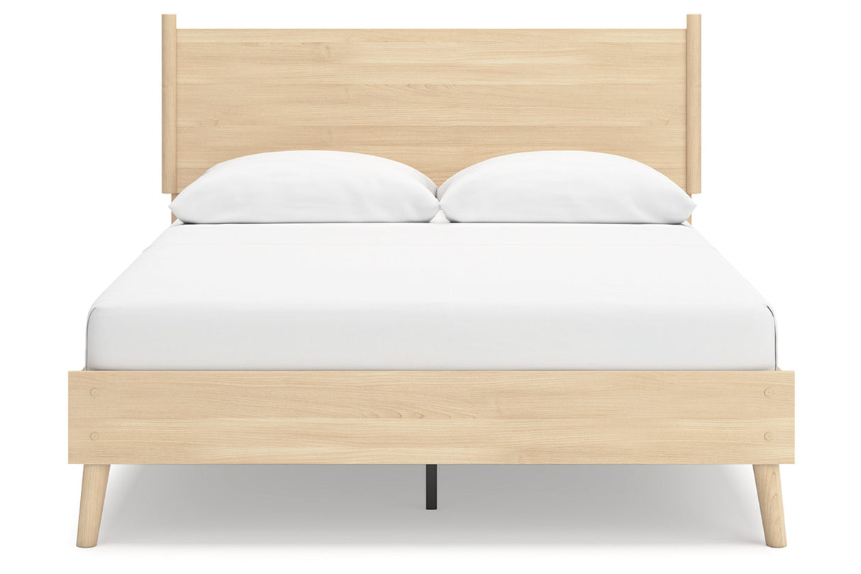 Cabinella Tan Queen Platform Bed from Ashley - Luna Furniture