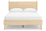 Cabinella Tan Queen Platform Bed from Ashley - Luna Furniture