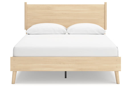 Cabinella Tan Queen Platform Bed from Ashley - Luna Furniture