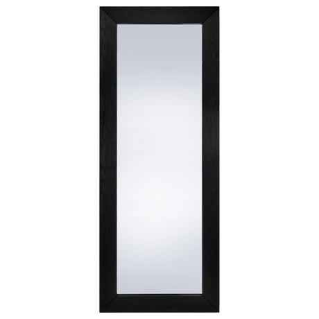 Cadence Black Oak Tempered Glass Full Length Standing Mirror from Coaster - Luna Furniture