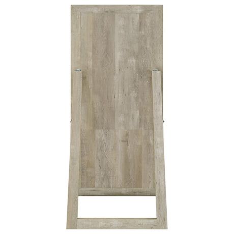Cadence Gray Tempered Glass Washed Oak Full Length Standing Mirror from Coaster - Luna Furniture