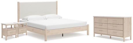 Cadmori King Panel Bed, Dresser and 2 Nightstands from Ashley - Luna Furniture