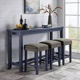 Caerleon Antique Blue/Gray 4 Pc. Counter Ht. Set from Furniture of America - Luna Furniture