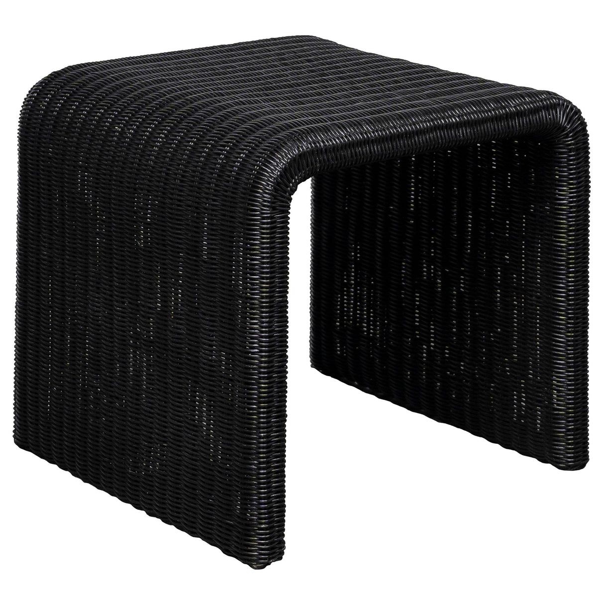 Cahya Black 2-Piece Rattan Coffee and End Table Set from Coaster - Luna Furniture