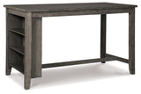 Caitbrook Gray Counter Height Dining Table and 2 Barstools from Ashley - Luna Furniture