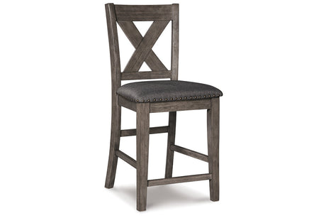 Caitbrook Gray Counter Height Dining Table and 4 Barstools from Ashley - Luna Furniture