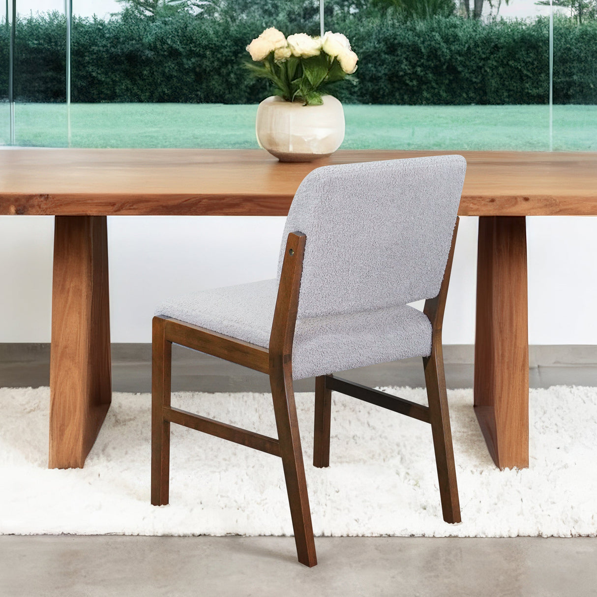 Caldwell Light Gray Boucle Dining Chair from Midinmod - Luna Furniture