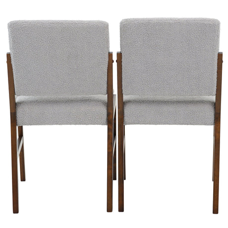 Caldwell Light Gray Boucle Dining Chair from Midinmod - Luna Furniture