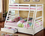 California White Bunk Bed from Furniture of America - Luna Furniture
