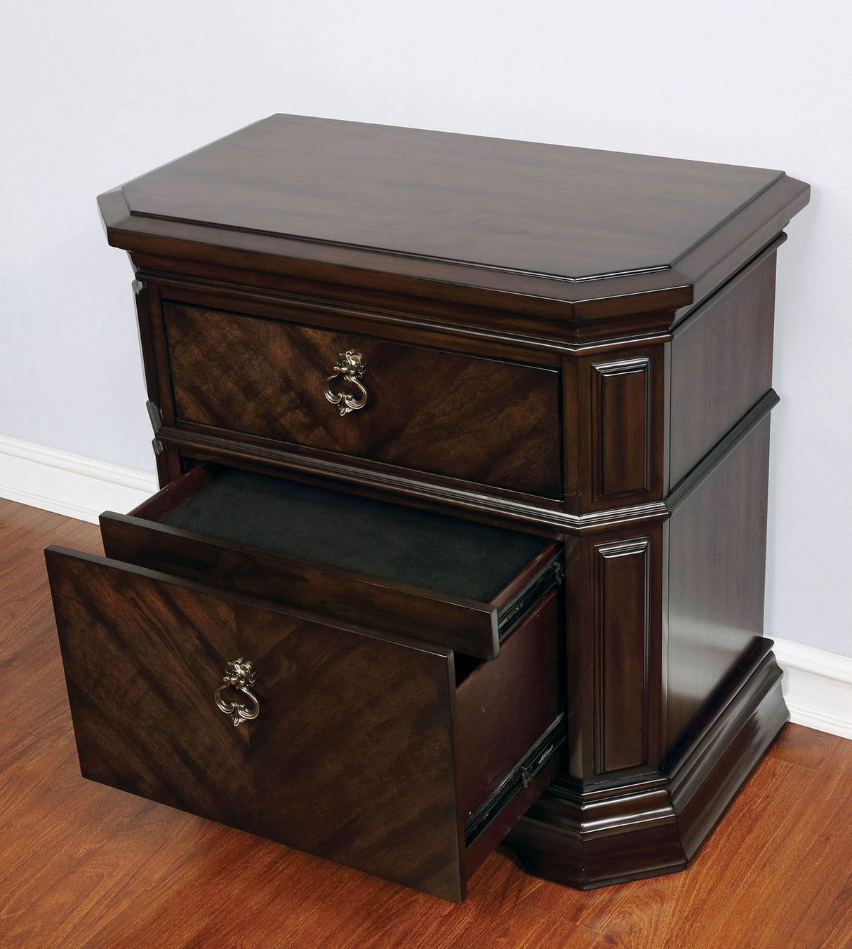 Calliope Espresso Night Stand from Furniture of America - Luna Furniture