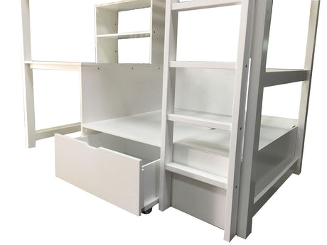 Callistus White Bunk Bed from Furniture of America - Luna Furniture