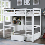Callistus White Bunk Bed from Furniture of America - Luna Furniture