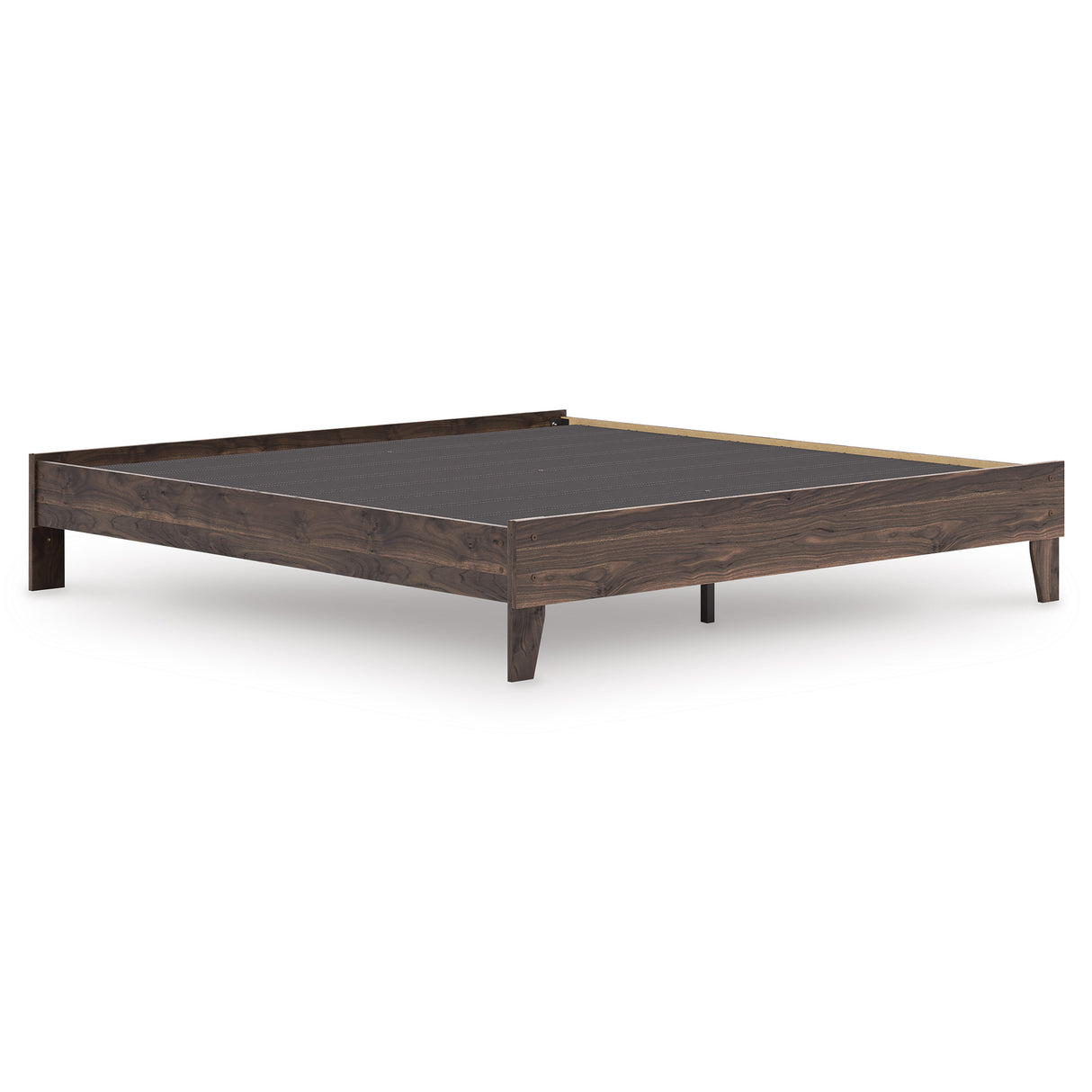 Calverson Brown King Platform Base Bed from Ashley - Luna Furniture