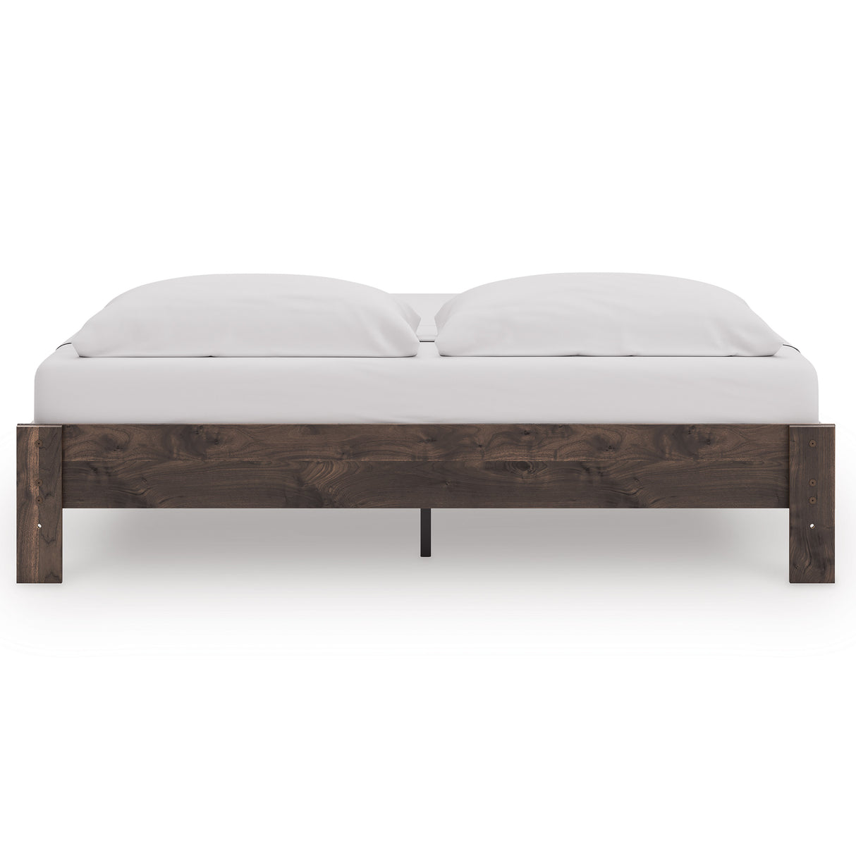 Calverson Brown King Platform Base Bed from Ashley - Luna Furniture