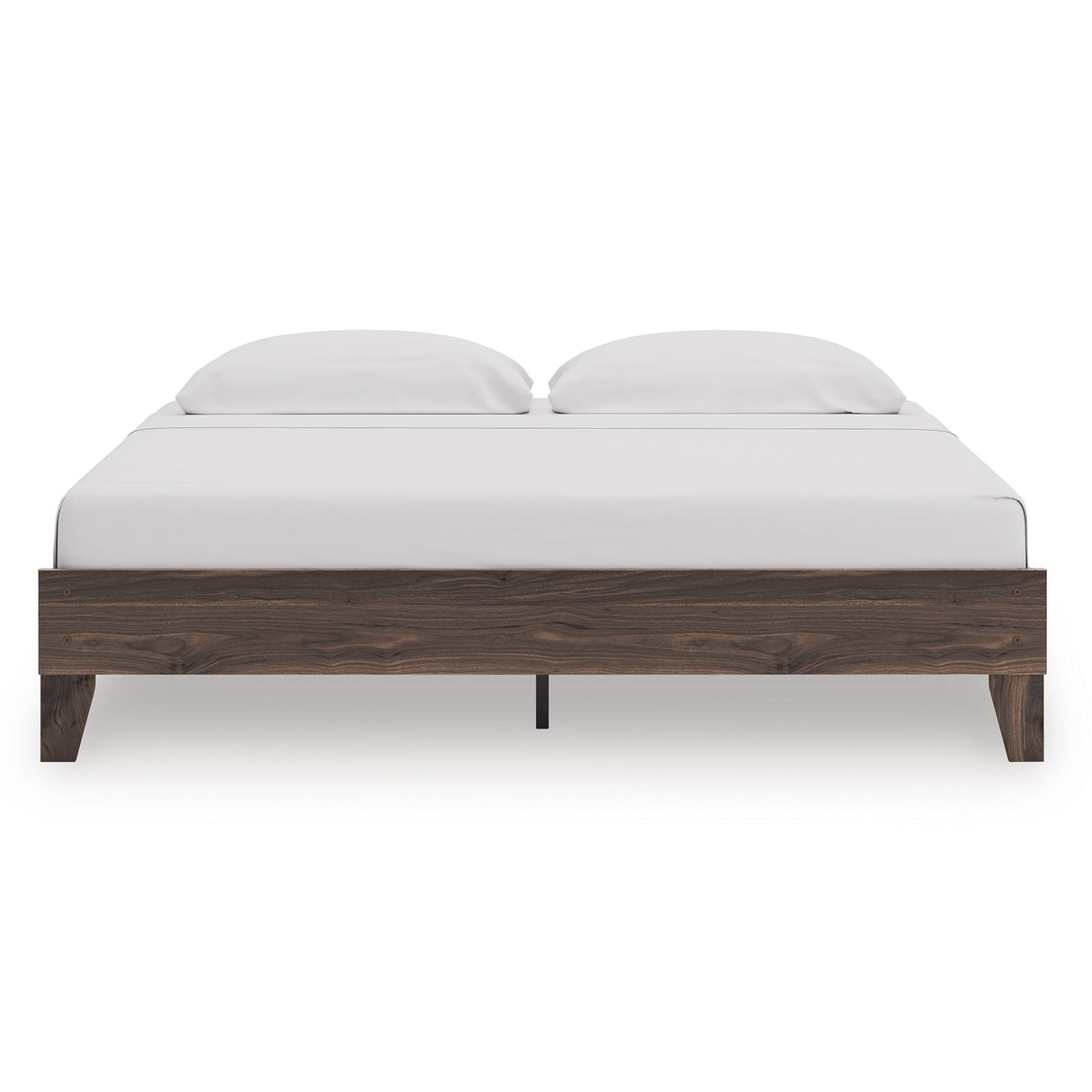 Calverson Brown King Platform Base Bed from Ashley - Luna Furniture