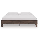 Calverson Brown King Platform Base Bed from Ashley - Luna Furniture