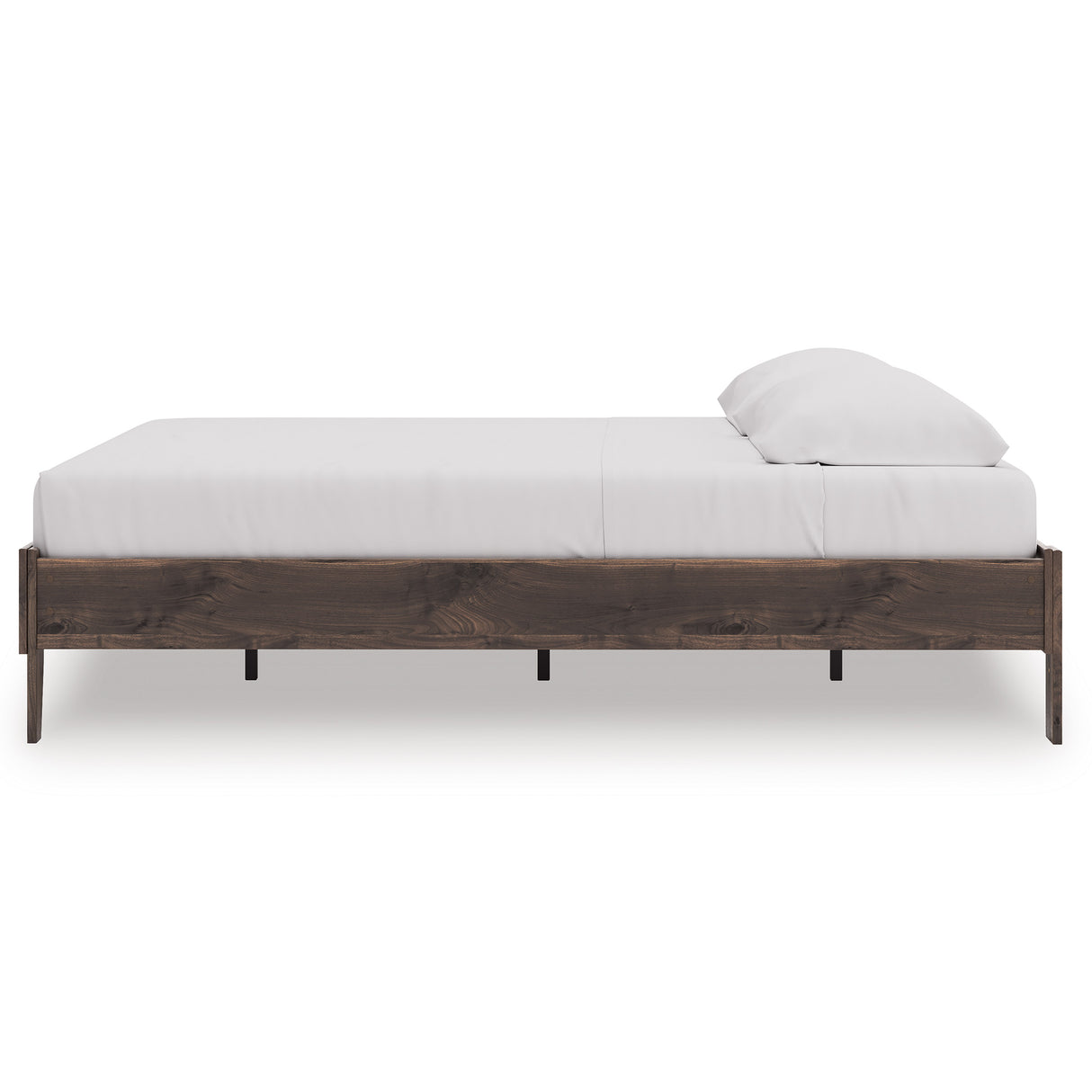 Calverson Brown King Platform Base Bed from Ashley - Luna Furniture