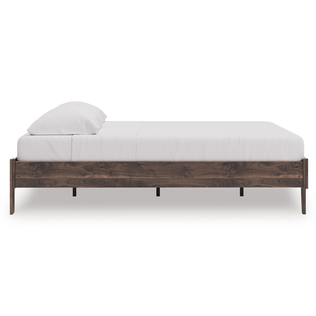 Calverson Brown King Platform Base Bed from Ashley - Luna Furniture