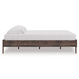 Calverson Brown King Platform Base Bed from Ashley - Luna Furniture